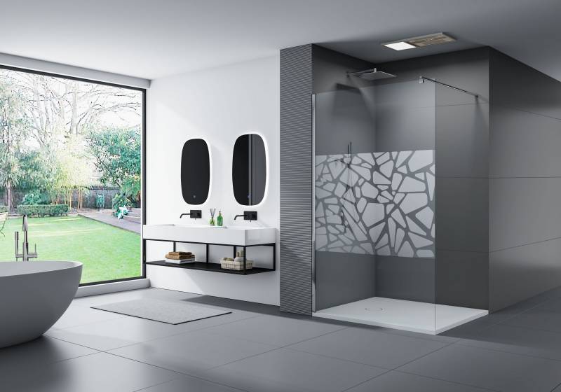 Exemple d'illustration douche à l'italienne