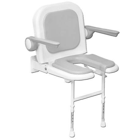 Siège rembourré en U avec dossier et accoudoirs - Version Large